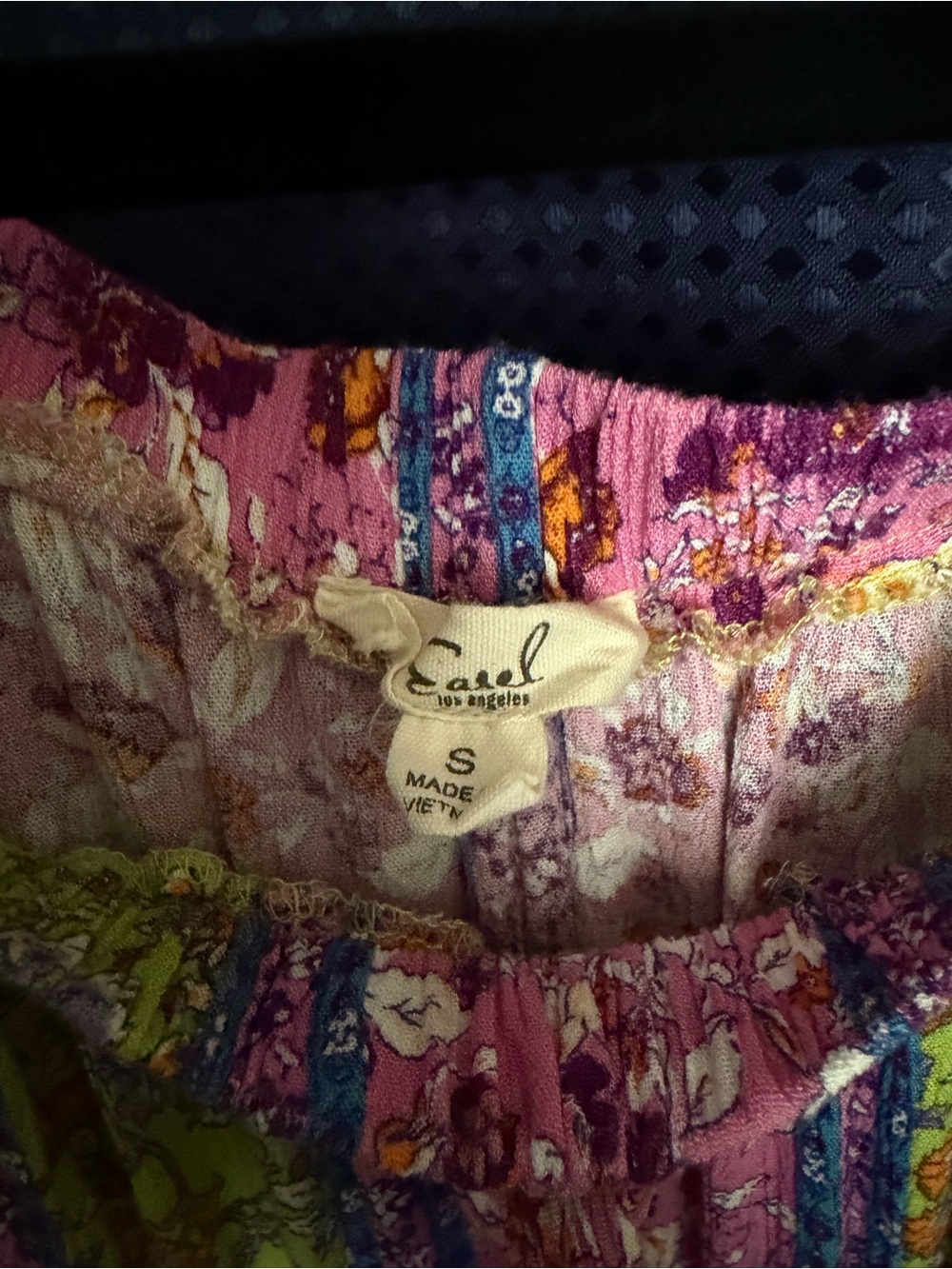 easel Pink & Lime Vertical Floral Maxi Dress - Picture 3 of 9